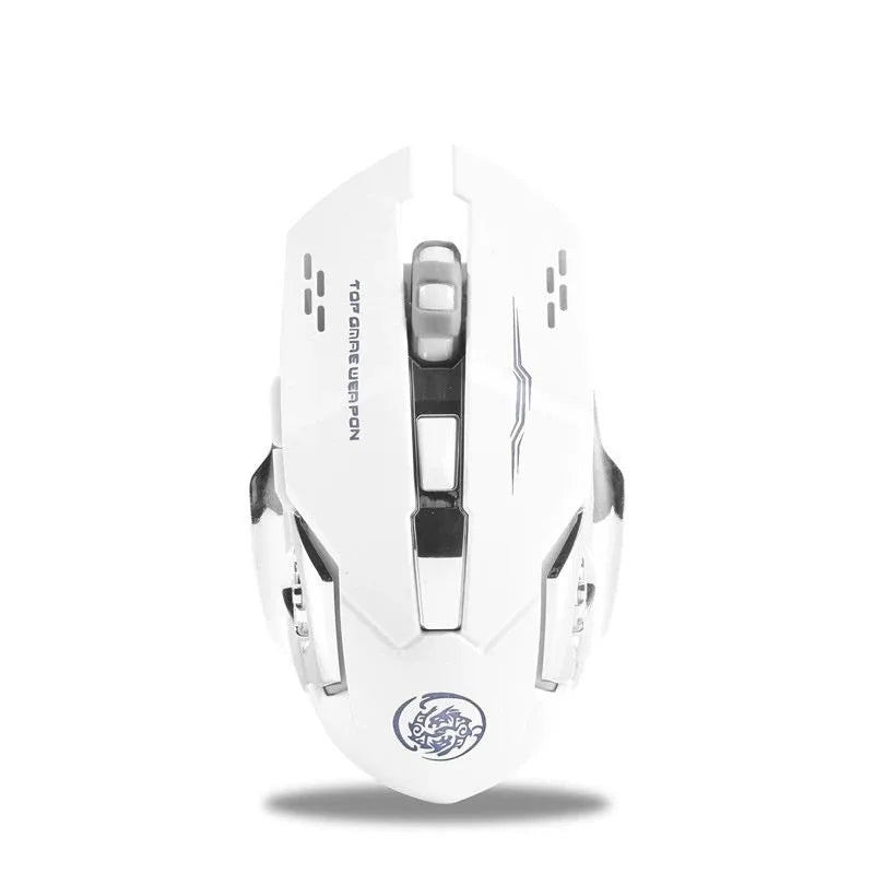RGB Wireless Gaming Mouse – 2.4G & Bluetooth, Rechargeable, Silent Click for PC & Laptop