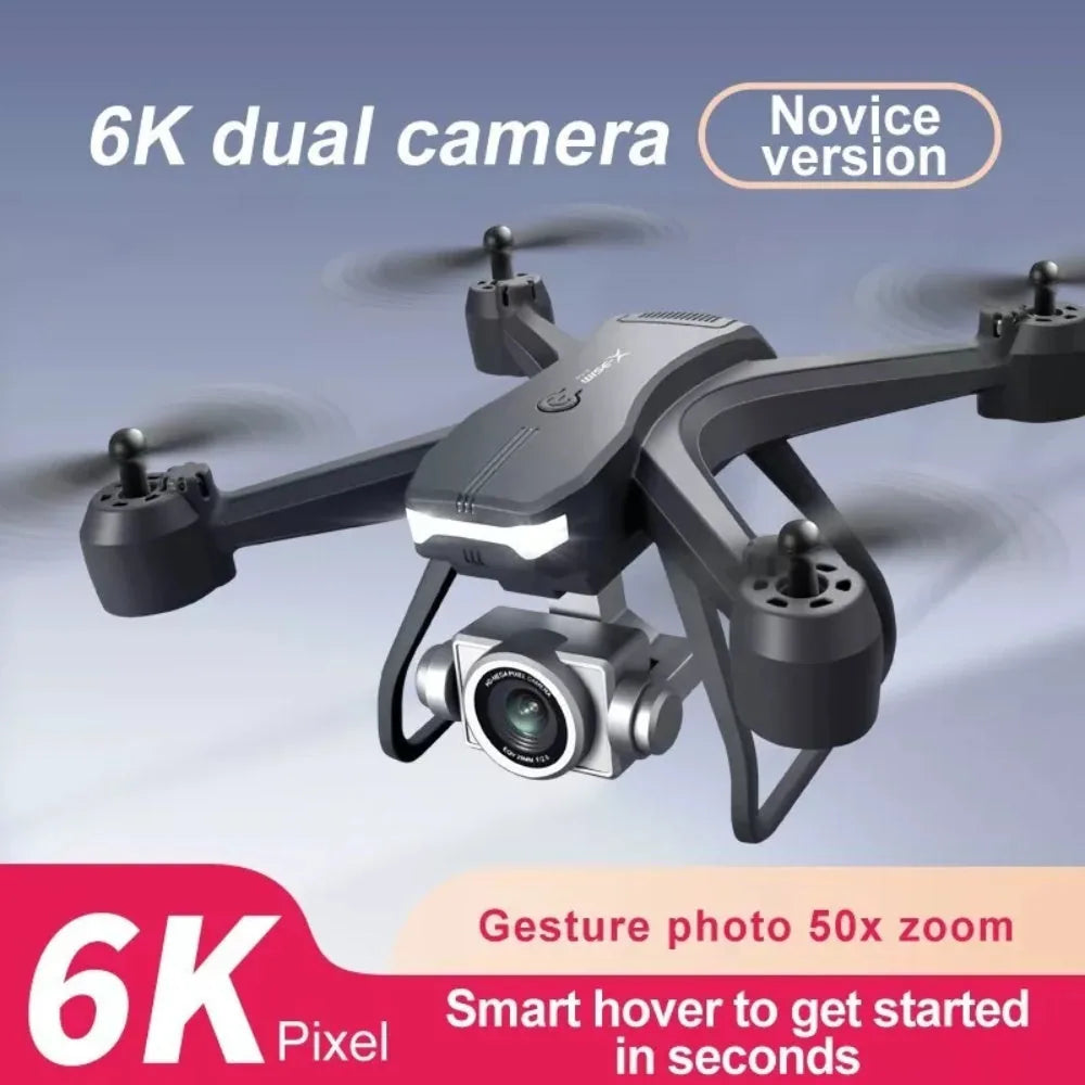 V14 Pro 6K Drone with Dual Camera – WiFi FPV, Carrying Case, 2 or 3 Battery Options