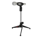 Desktop Microphone Stand — Adjustable Tripod, Heavy Duty, Foldable & Portable