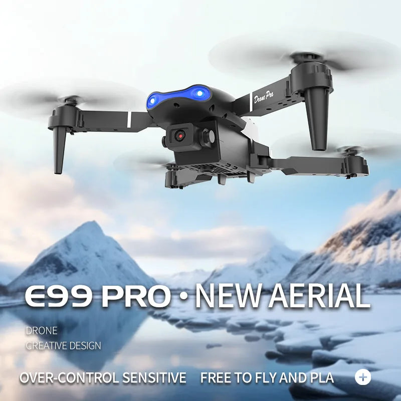 E99 Pro Dual Camera Drone — WiFi FPV, Foldable RC Quadcopter for Beginners