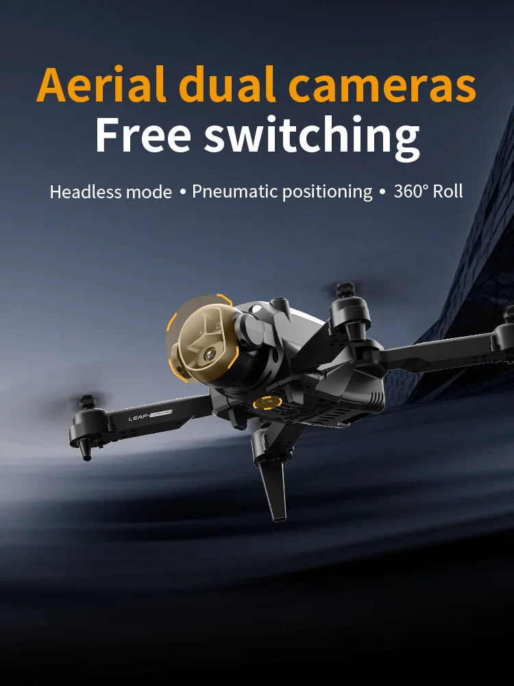 H2O Dual Camera Drone — Optical Flow, Adjustable Lens, WiFi FPV